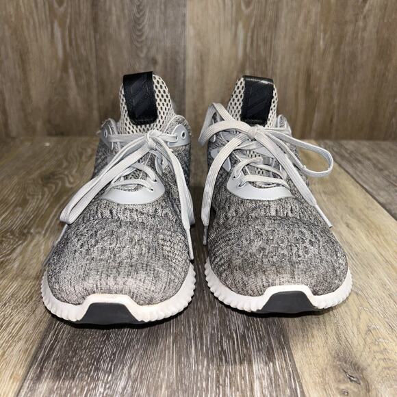 Adidas Mens US Size 7 Alphabounce Gray White Running Athletic Sneaker Shoes - Picture 4 of 12